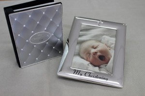 Silver Photo album and photo frame